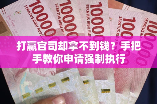 北京打赢官司却拿不到钱？手把手教你申请强制执行