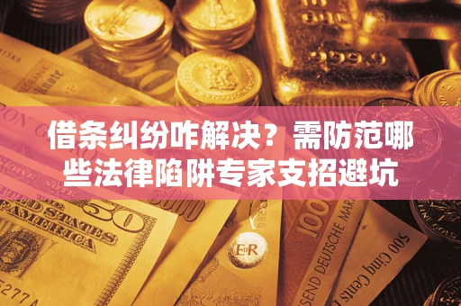 北京借条纠纷咋解决？需防范哪些法律陷阱专家支招避坑