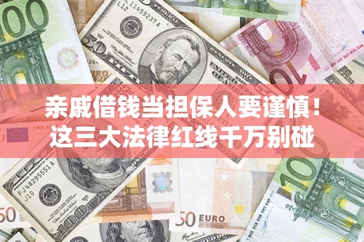 北京亲戚借钱当担保人要谨慎！这三大法律红线千万别碰